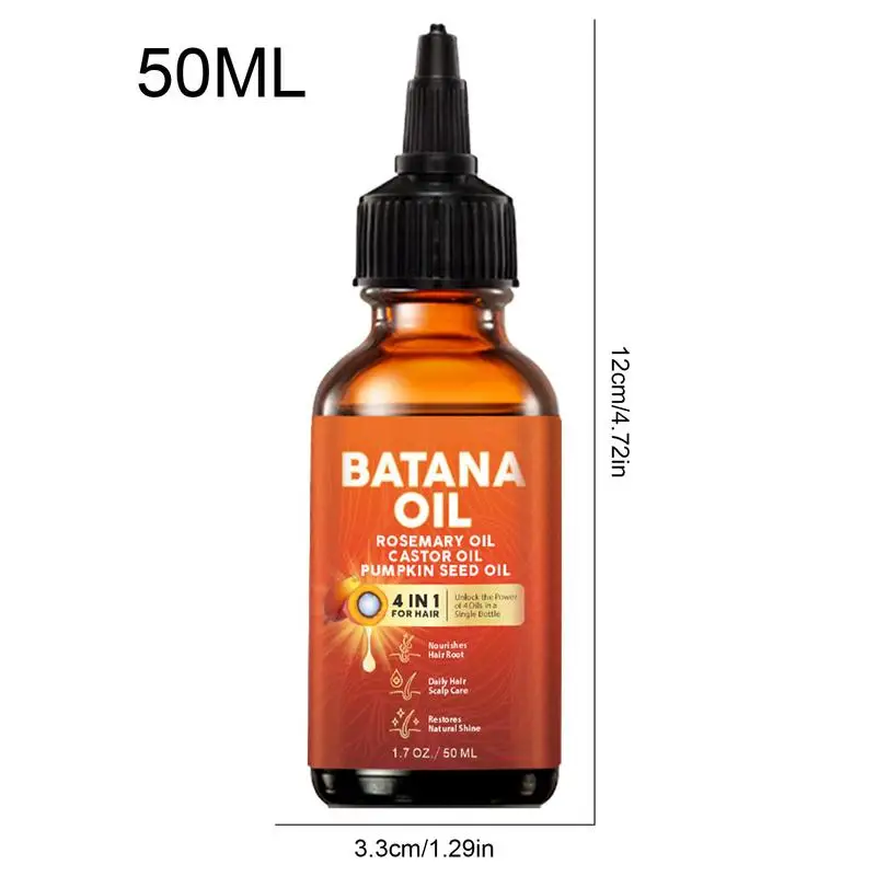 Natural Hair Growth Oil 50ml Batana rosemary castor oil Pumpkin seed oil Scalp and Hair Oil Nourishing and Care