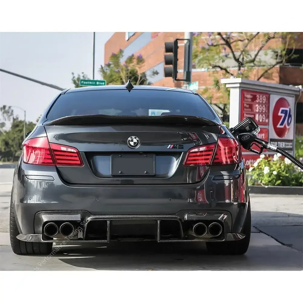 Rear Trunk Lid Car Spoiler For 2011-2017 BMW 5 Series F10 F18 Glossy Black ABS Plastic Material Accessories Parts