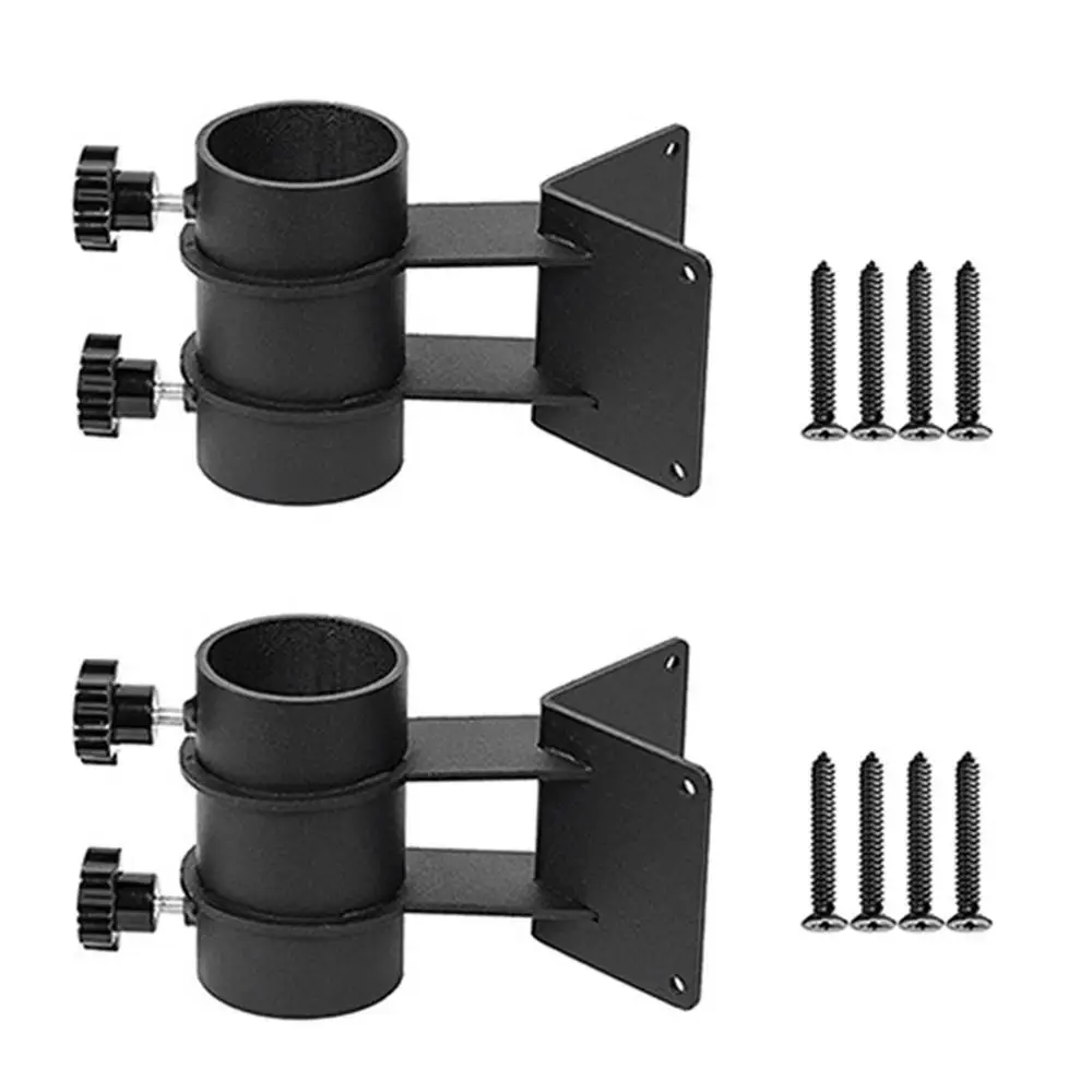 

2Pcs Umbrella Holder Stand Mount Bracket Railing Outdoor with Screw Accessories for Sun Umbrella Garden Boats Lawn Fence Balcony