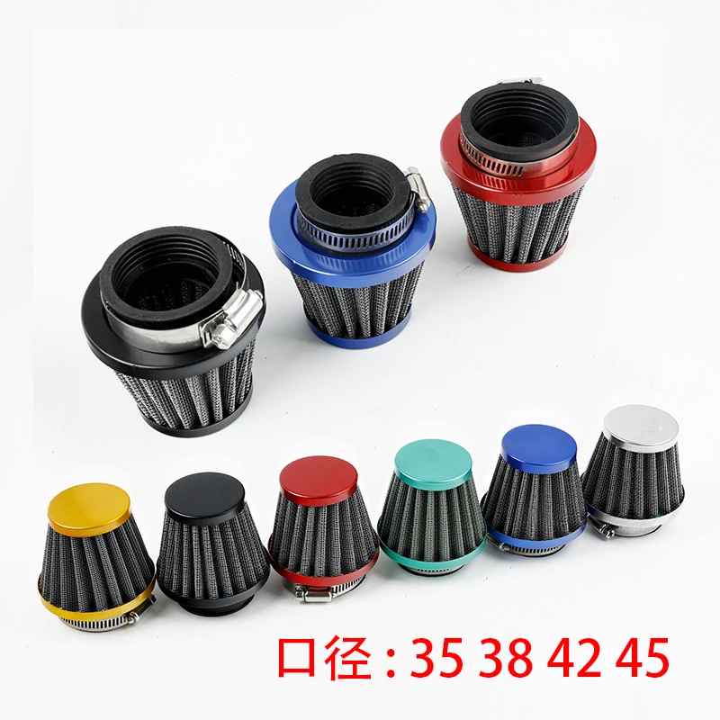 

Universal 35mm/38mm/42mm/45mm Mushroom Head Motorcycle Carburetor Air Filter Cleaner Intake Pipe Modified Scooter ATV