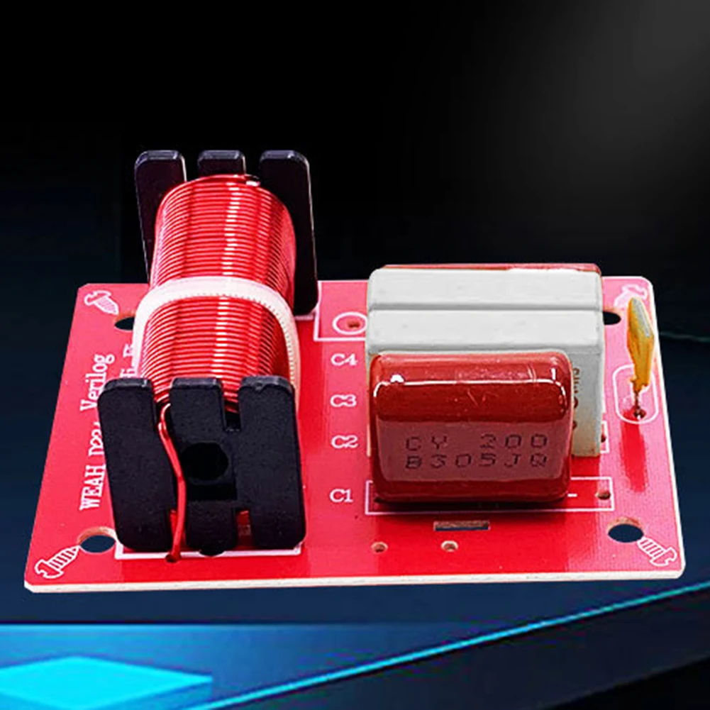 Audio Speaker Frequency Divider Full Range Treble Bass 80W 2 Way Crossover Audio Filters HiFi Speaker Dual Crossover