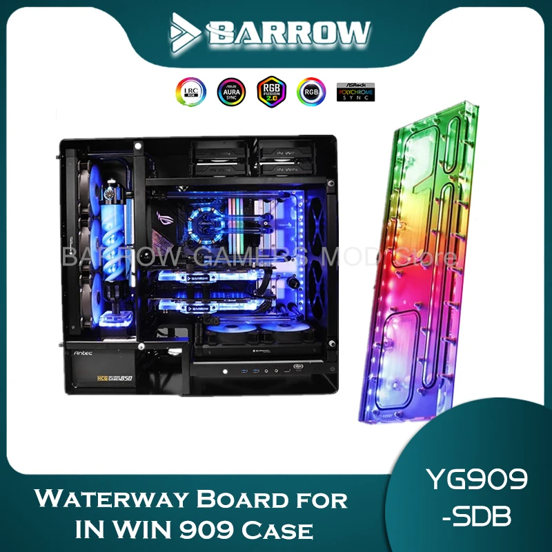 Barrow Distro Plate For In Win 909 Case Mod Waterway Board Reservior For Intel Cpu Single Double Gpu Building Yg909 Sdb Fluid Diy Cooling Accessories Aliexpress