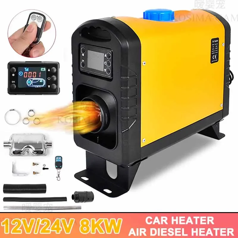 Riscaldatore Per Auto Webasto Riscaldatore Ad Aria Diesel 12V/24V 8Kw Secco A Basso Rumore Parcheggio Heate Diesel Riscaldamento Ausiliario Autonomo A