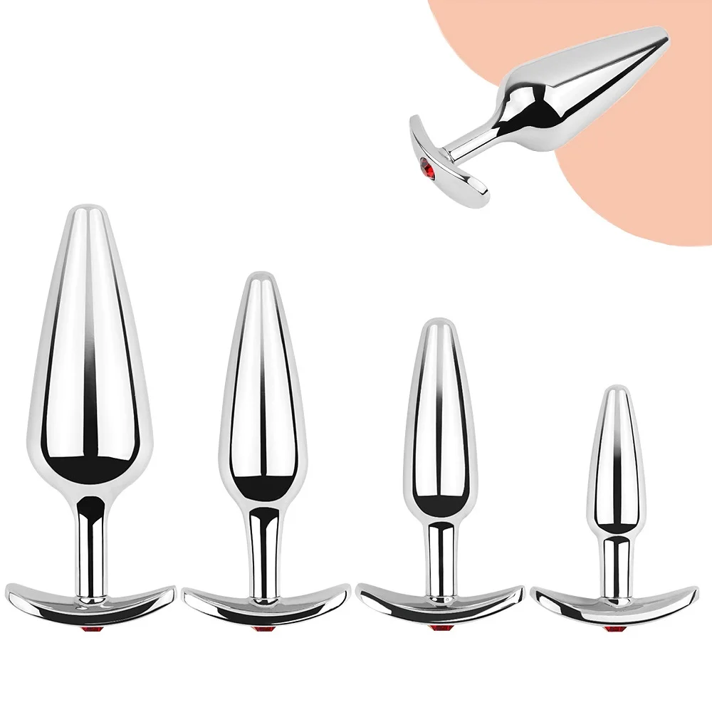 Metal Anal Beads Butt Plug Set Small Large Wearable Ass Analplug Jewelry Dilator Dildo Prosate Massager Sex Toy Man Women Shop anal plug