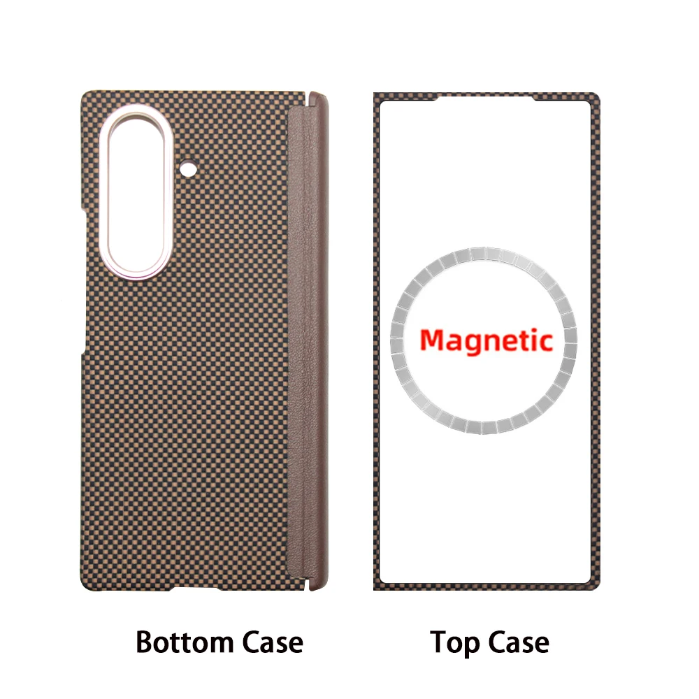 Sleek Carbon Fiber Magnetic Phone Case - Ultra-Thin Aramid Protection