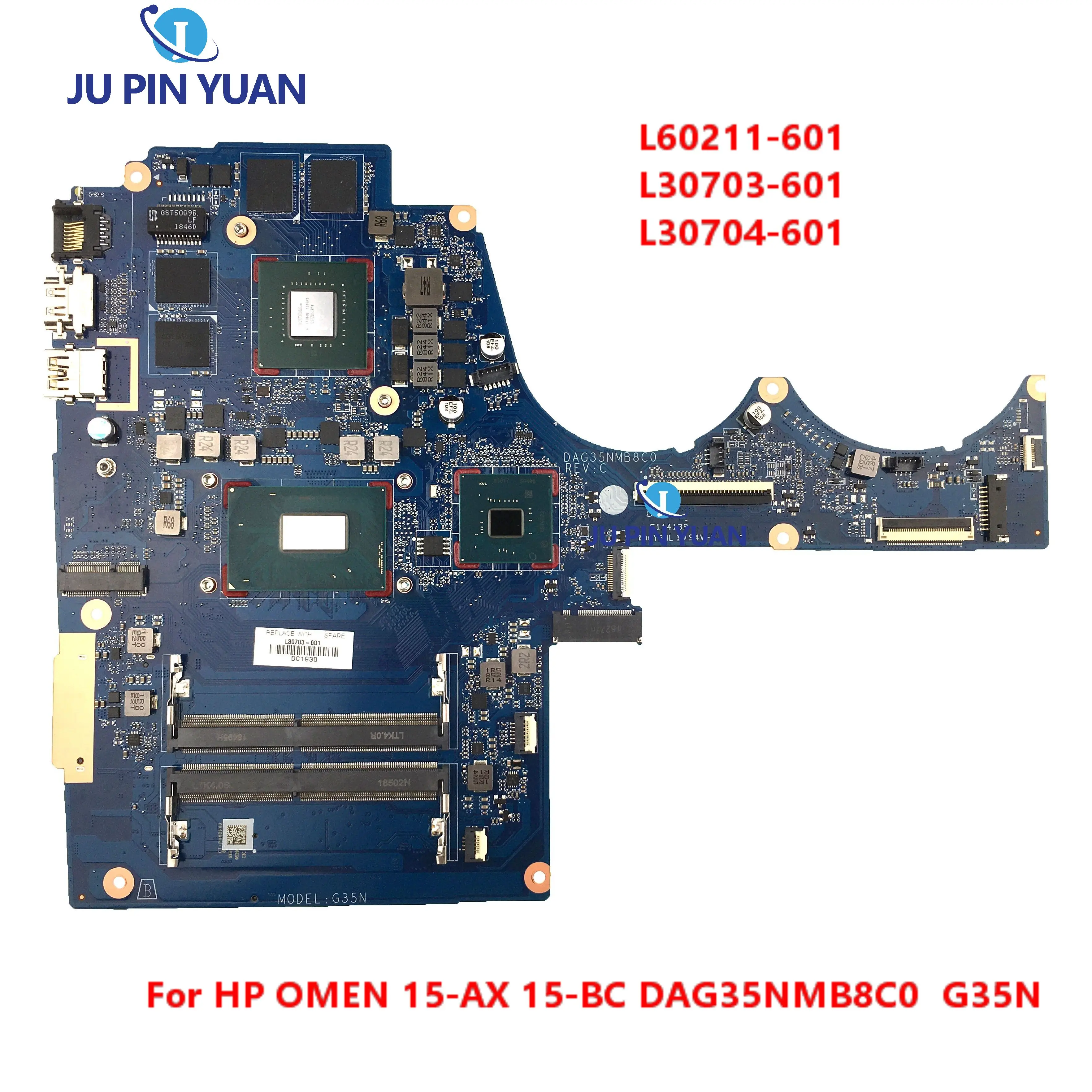 

L30289-601 L30290-601 For HP OMEN 15-AX 15-BC Laptop Motherboard L60211-601 DAG35NMB8C0 G35N Mainboard 100% Tested