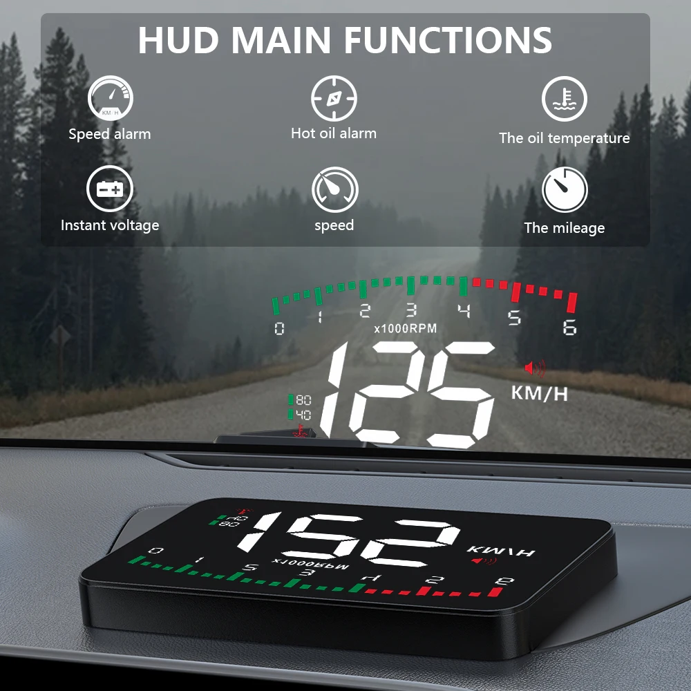 GEYIREN-A900 ڵ Hud ÷ ڵ  ˶ EOBD OBD2   ÷, ӵ    ׼