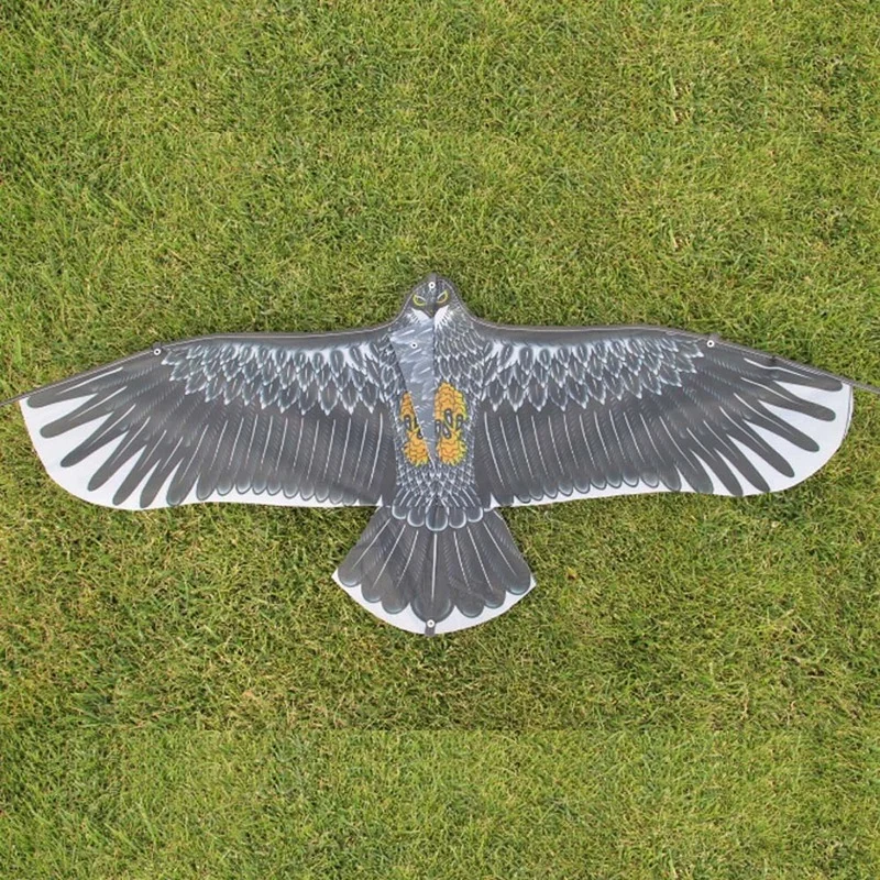 1.1m Flat Eagle Kite With 30 Meter Kite Line Children Flying Bird Kites Windsock Outdoor Toys For Kids Gift 3