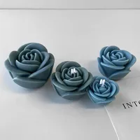 Valentine's Day rose flower silicone candle mold 3D Peony flower soap plaster resin mold DIY chocolate cake baking tool 4