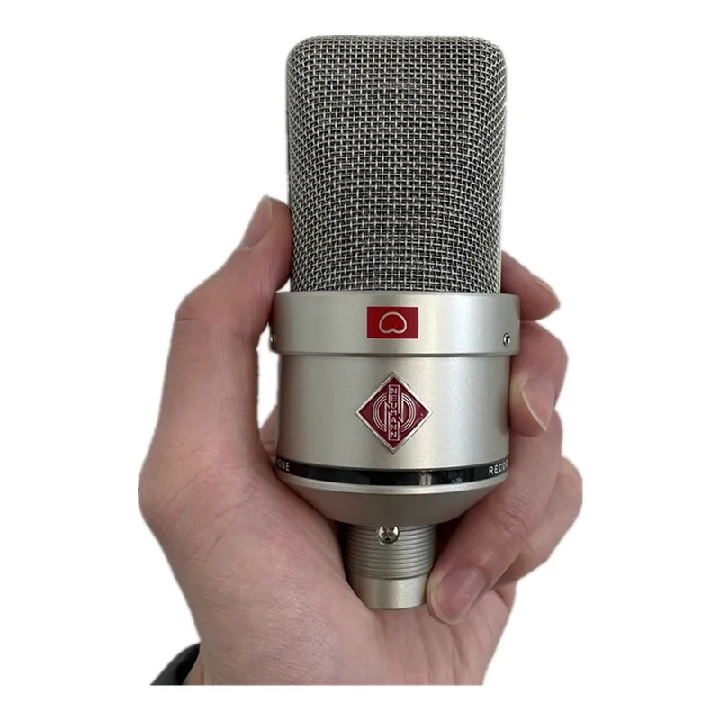 Metal Professional Condenser Microphone Large Diaphragm Studio Microphone For Computer Gaming Recording Singing Podcast YouTube