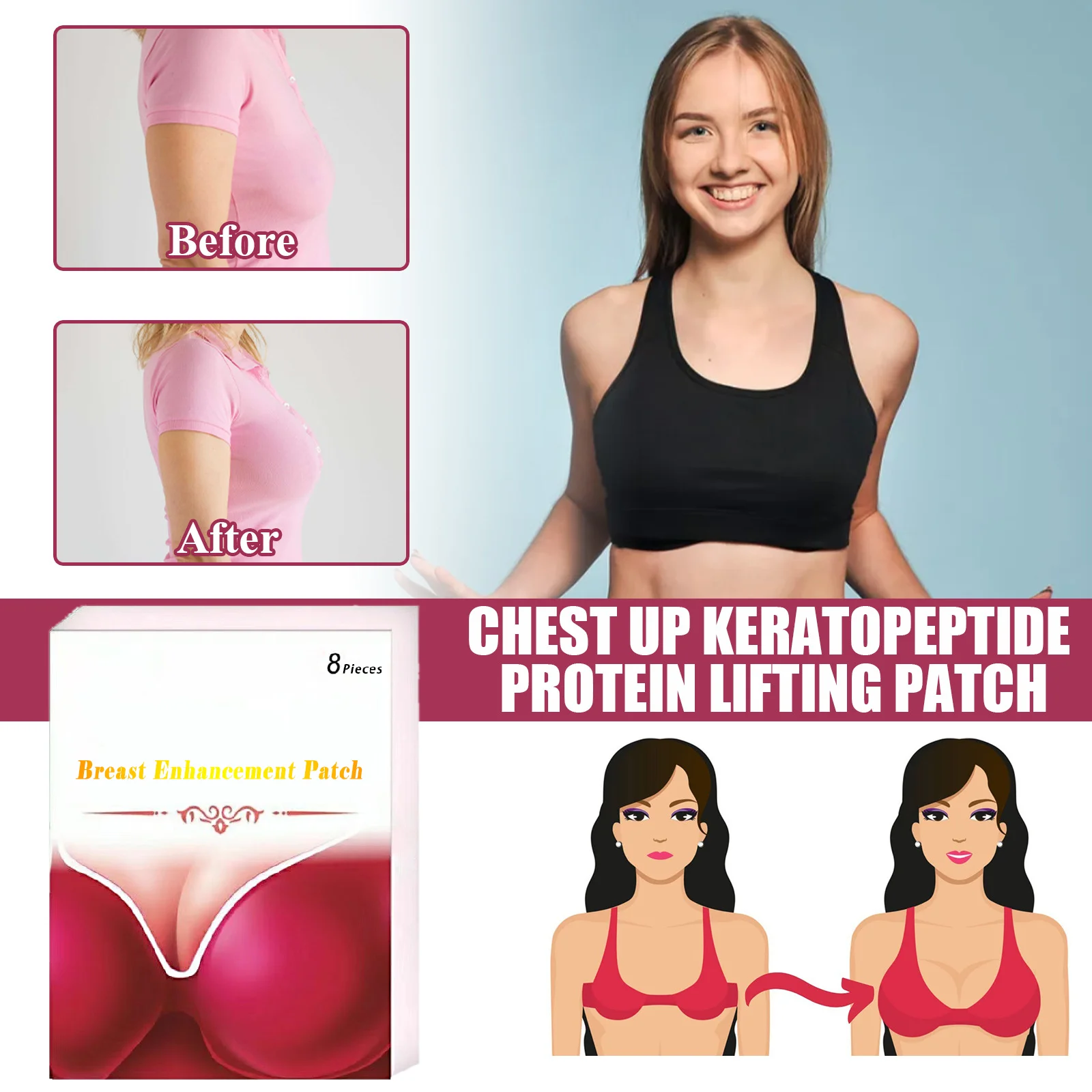 protein chest lifting patch for firm, plump, firm, full and lifted breasts 2