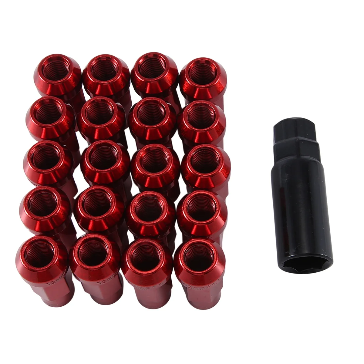 

M12X1.5 Red Wheel Nut Wheel Screw Nut Universal Wheel Decoration Exterior Car Supplies