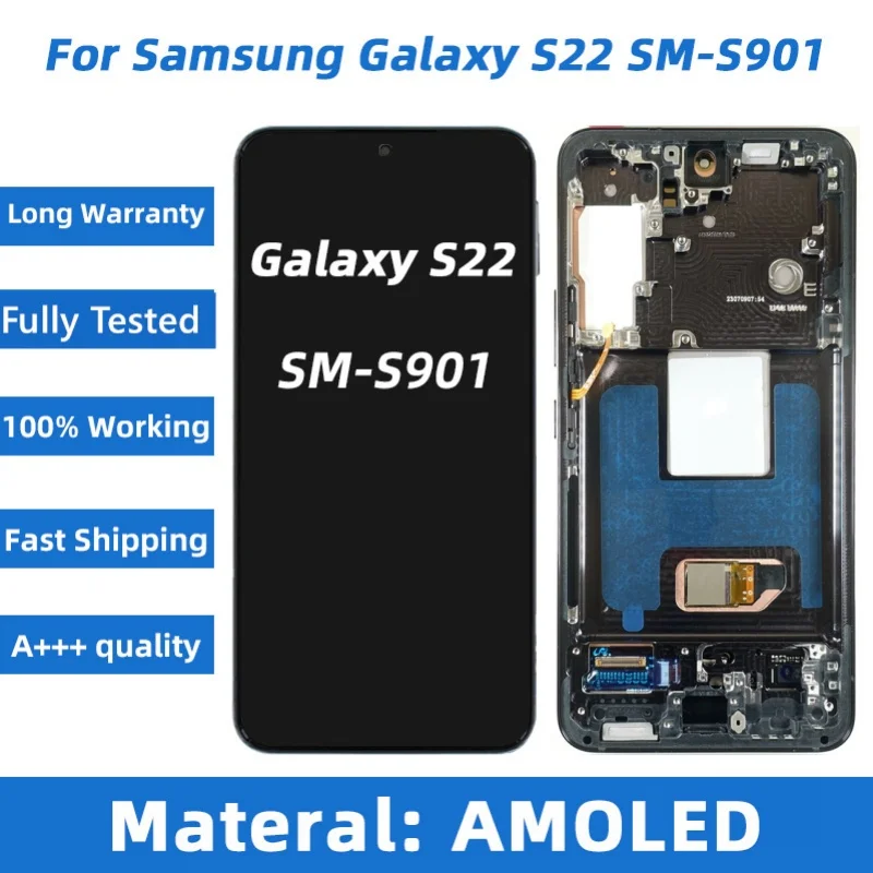  AMOLED 5G S22 Ʈ S908 LCD, Ｚ  S22/S22 ÷ 5G ÷, ġ ũ Ÿ S22 S901 S22 + S906  