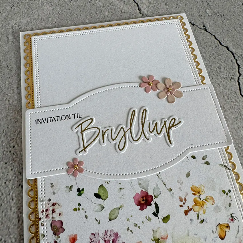 톨 태그 벨리벨트 귀여운 가방 사각 플라워박스 커팅 다이즈 (2024년 2월 신제품) 스크랩북킹 종이 제작 프레임 카드 공예용