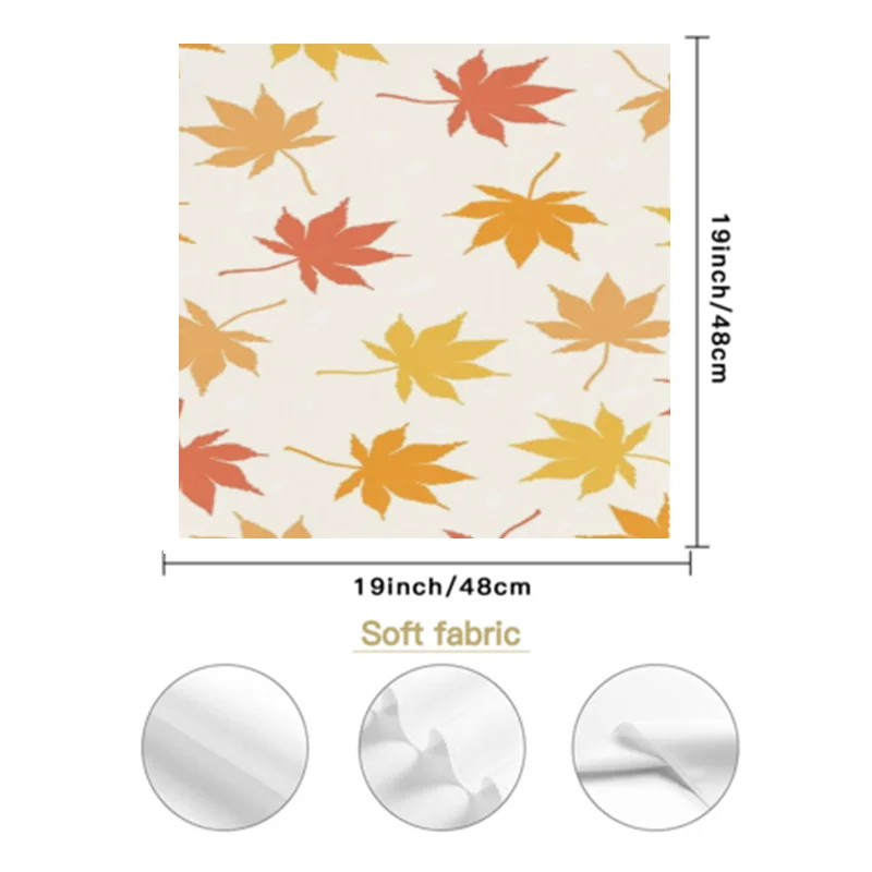 6pcs Personalized Square Cloth Napkins 19x19inch Polyester Square Napkin Set for for Easter Decorative Kitchen Dining