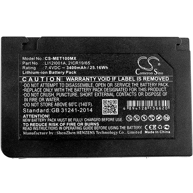 

Cameron Sino 3400mAh Battery For Mindray T1 Defibrillateur Beneview T1 115-018016-00 2ICR19/65 LI12I001A LI12I002A