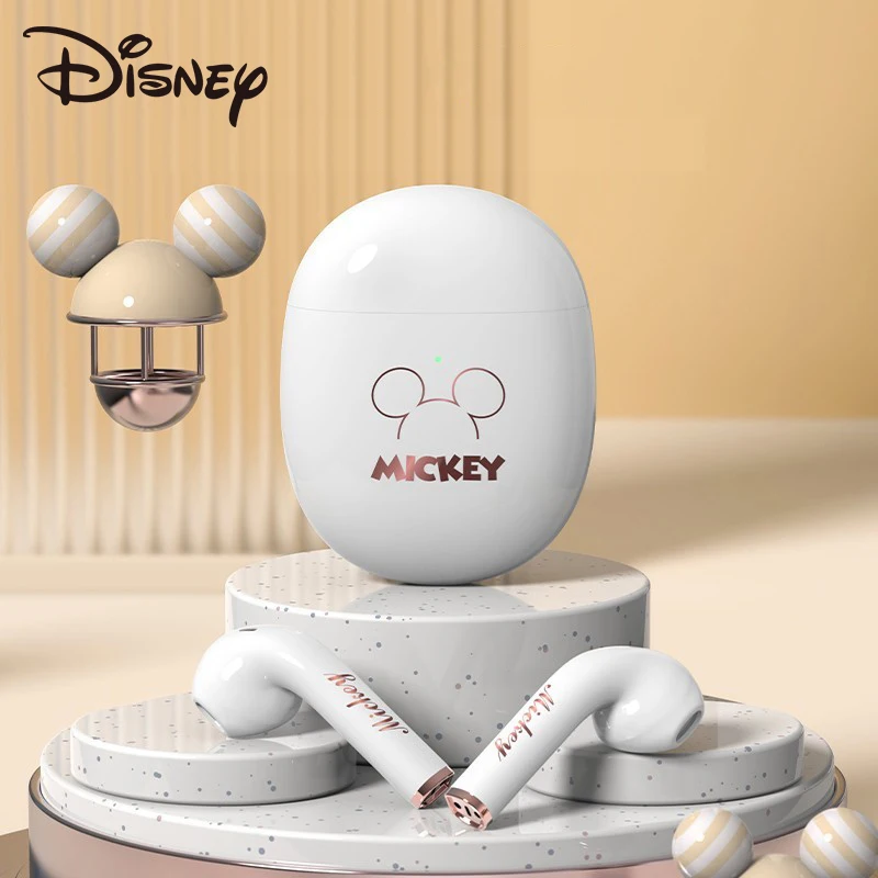 Fone de Ouvido sem Fio Bluetooth Desenhos Animados Bonitos Som Hifi Auriculares Intra-auriculares Esportes Espera Longa Redução de Ruído Disney-q7 - Image 3