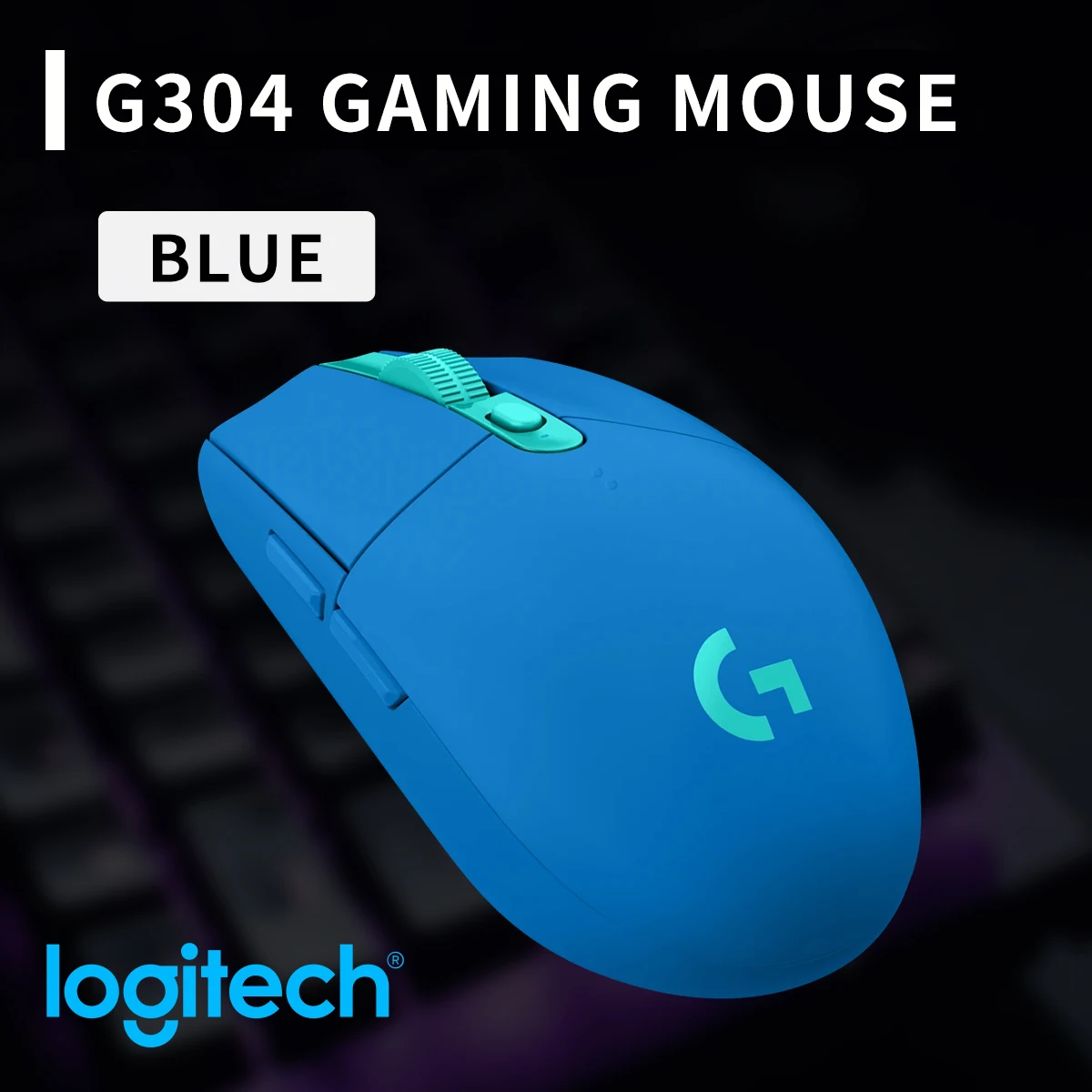 Logitech G304 Wireless Gaming Powerhouse: 12000 DPI HERO Sensor, 6 benutzerdefinierte programmierbare Tasten, lange Akkulaufzeit, ideal