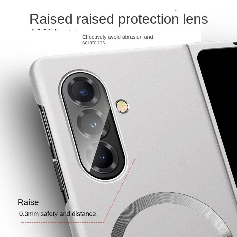Sleek Magnetic Hard Case with Camera Protection