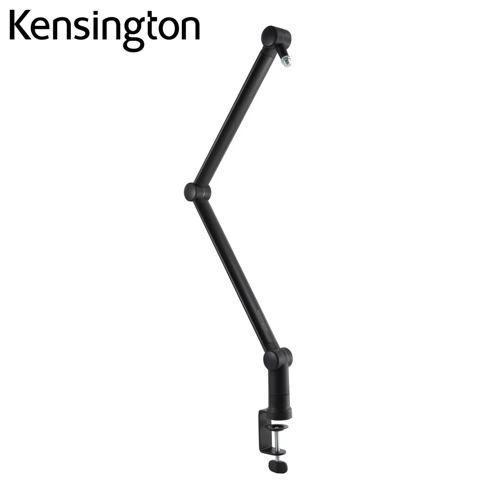 Kensington Webcam Desk Stand A1020 Boom Arm Camera Support with C-Clamp Swivel Base Height Adjustable K87652WW