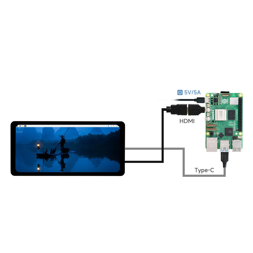 6.25inch Capacitive Touch Display, 720&times;1560, Optical Bonding Toughened Glass Panel, HDMI Interface, IPS Panel, 5-Point Touch