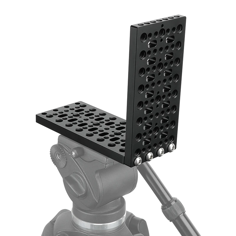 Camvate-câmera l Bracket Cheese Plate Thread Holes e Arri Posicionamento Buracos para Dslr Câmera Tripé Head 14 20 3816 - Image 2