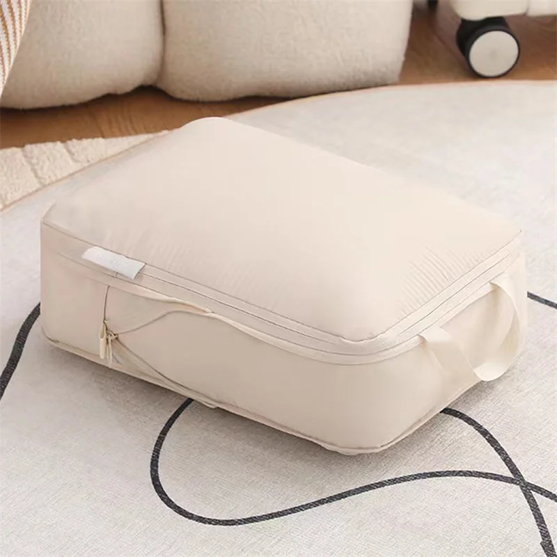 Description Picture 3 of itemTravel Compression Packing Cubes Bag Portable Suitcase Clothes Organizers Waterproof Luggage Storage Cases Drawer Bags