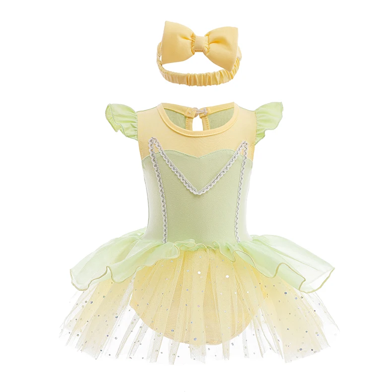 Baby TUTU Romper Dress With Headband Infant Baby Girl Clothes Size 3-18M Lovely Design Baby Clothes Party Photos Dresses