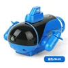 New Mini RC Submarine With LED Light Radio Control Boat Waterproof Charge Nuclear-powered Submarine Model Gift Toys for children 6
