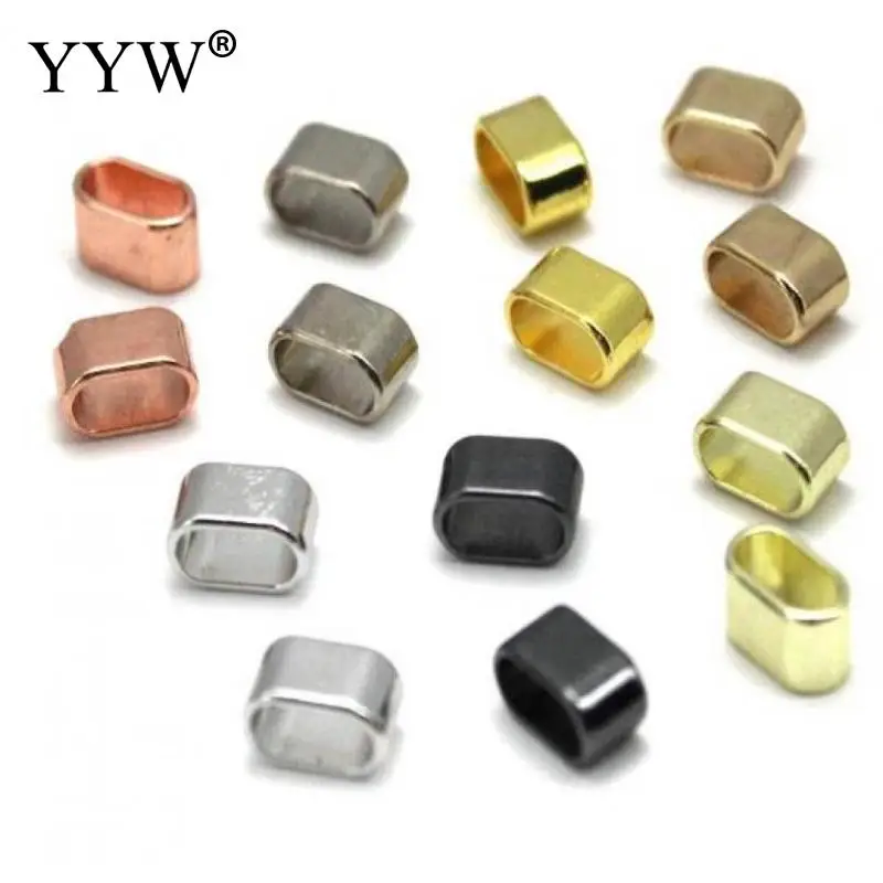 100pc Stainless Steel Plating Spacer Beads Mirror Polish Black Large Hole Bead  For Diy Bracelet Jewelry Making Accessories