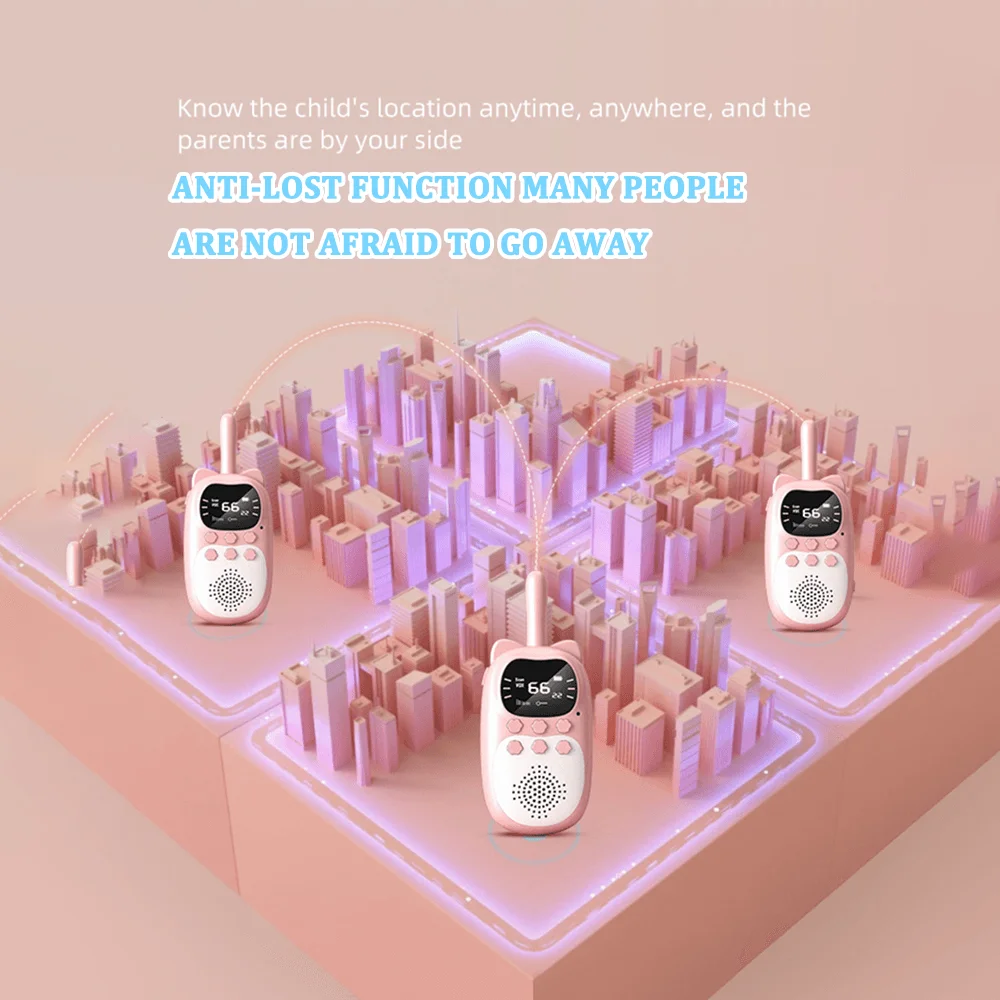 New Walkie Talkie 2pcs Kids Long Distance Electronic Toys Children Baby Radio Phone For Boys Girls Christmas Birthday Gift