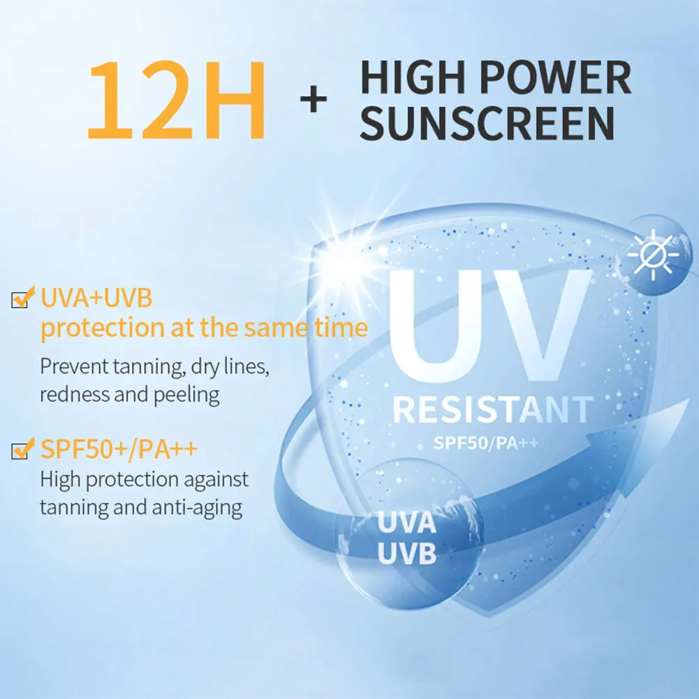 Whitening UV Sunscreen Cream SPF50+ Sunblock Moisturizing Anti Aging Dust Oil Control Reduce Melanin Skin Care facial sunscreen lotion