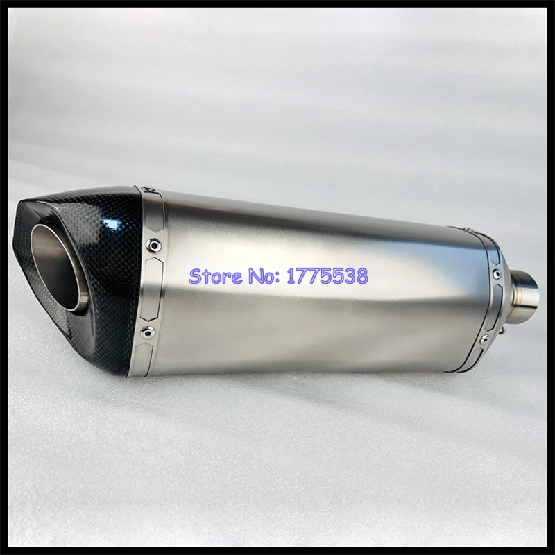 Titanium Alloy 50mm/51mm/54mm/57mm/61mm/63mm/65mm/67mm/70mm Customized Motorcycle Exhaust Muffler Escape for S1000RR CBR1000 FZ1 - Image 2