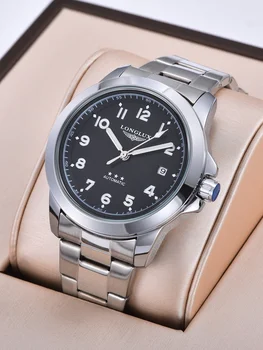 Orologio Automatico da Uomo, Orologi Meccanici con Data, Lusso Accessibile, Impermeabile, in Acciaio Inossidabile, Luminoso, Regalo Intelligente