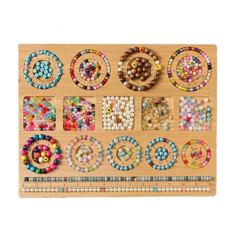 

Versatile Bead Board Crafting Tool for Jewelry Making and Beading Projects Bracelet Necklaces Wood Designs Mats Trays DropShip