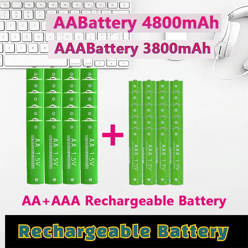 Alimentatore USB Sostitutivo Per 2-4 Batterie AA/AAA - Per Orologi, Giocattoli, Luci LED