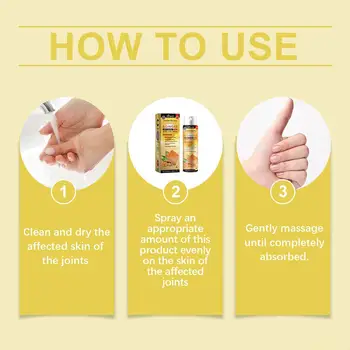 20ml Turmeric Joint Relief Spray Natural Herbs Treat Pain Ache Rheumatoid Arthritis Back Muscle Sprain Relieve Joint H0c4 6