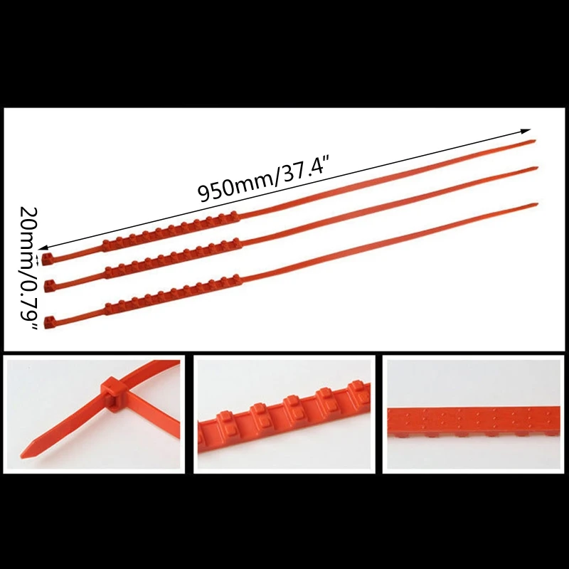 Q2 Anti-slip Mud Snow Chains for Car Truck SUV Emergency Chain Winter Driving Mountain Climbing Low Temperature Resistant