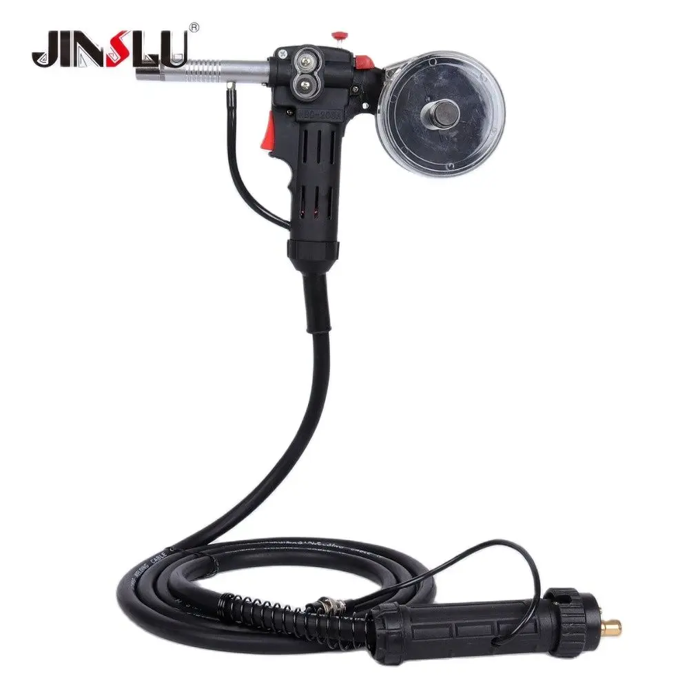 10ft 3 מ 'או 16ft 5m אלומיניום רתך להשתמש mig מפין ריתוך לפיד לדחוף למשוך אקדח nbc200 200a 24v מנוע dc עם חיבור אירו