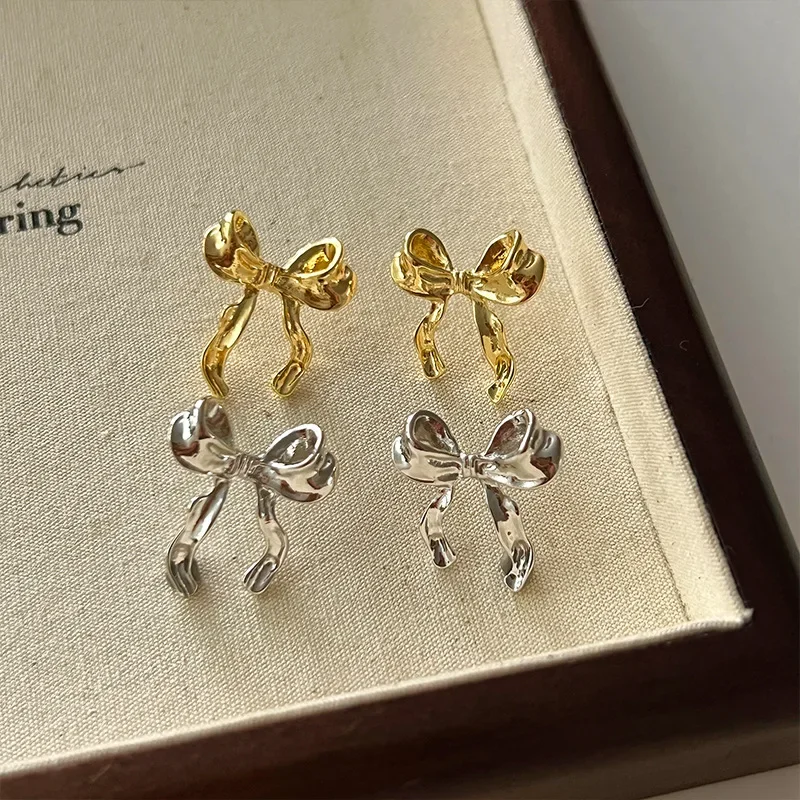 Design Sweet and Cool Style Bow Knot Earrings Women's Simple Elegant Jewelry Gifts Dropshipping 3