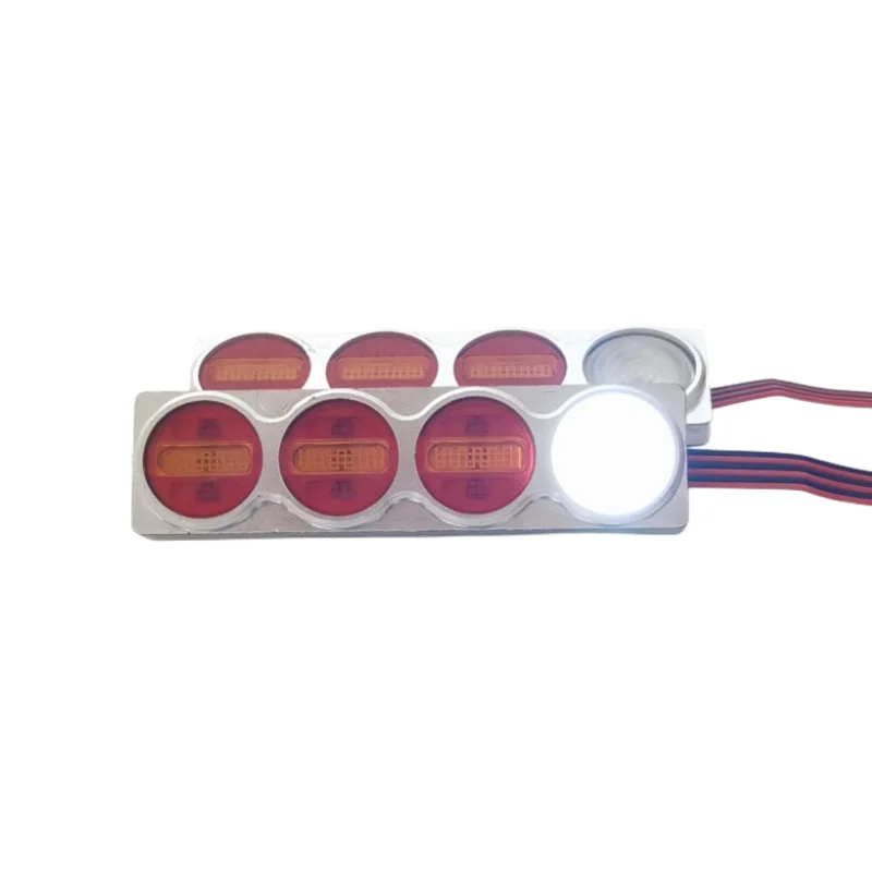 Metal LED Taillight Tail Lamp for 1/14 Tamiya RC Truck Car SCANIA VOLVO FH12 FH16 ACTROS AROCS MAN Degree DIY Parts 4