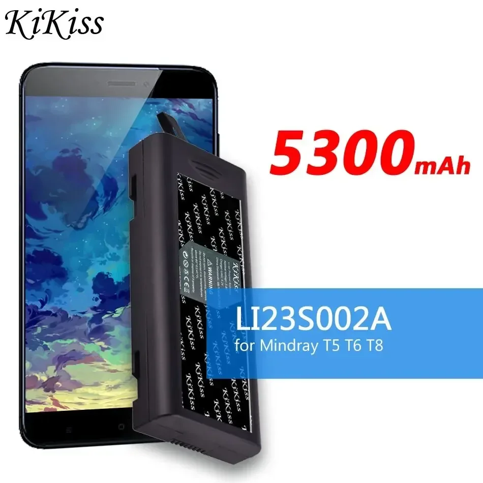 

KiKiss Battery LI23S002A 5300mAh for Mindray T 5 T 6 T 8 BeneView T5 T6 T8 Accutorr 3 7 Passport 8 12 DPM 6 DPM6 fits