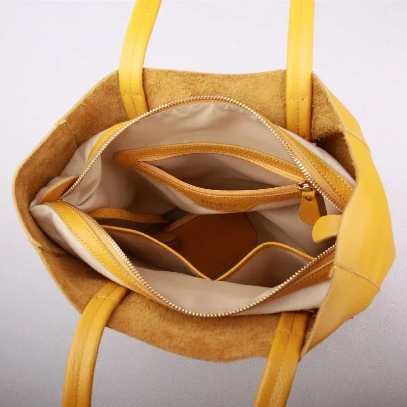 Genuine Leather Women Shoulder Bag Tote Purse