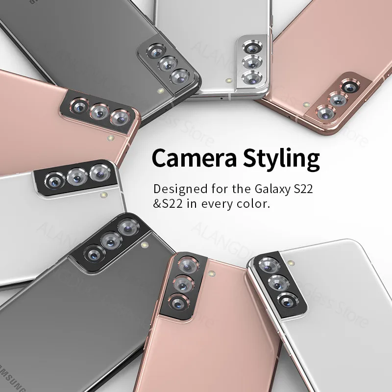 Kameralinsebeskytter for Samsung Galaxy S22 5G Kameraskjermbeskytter Beskyttende uten glass S22 Ultra Plus S22+ S22ultra_voghion.com