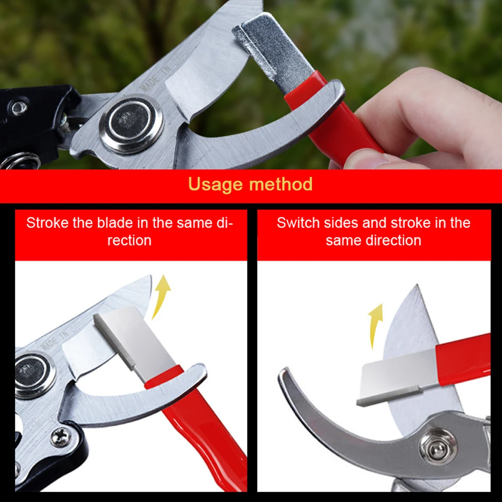 Portable Garden Trimmer Sharpener Multi-purpose Sharpening Device Scraper Shears Edges Opening Farm Tool Quick Sharpener knife sharpener garden tools