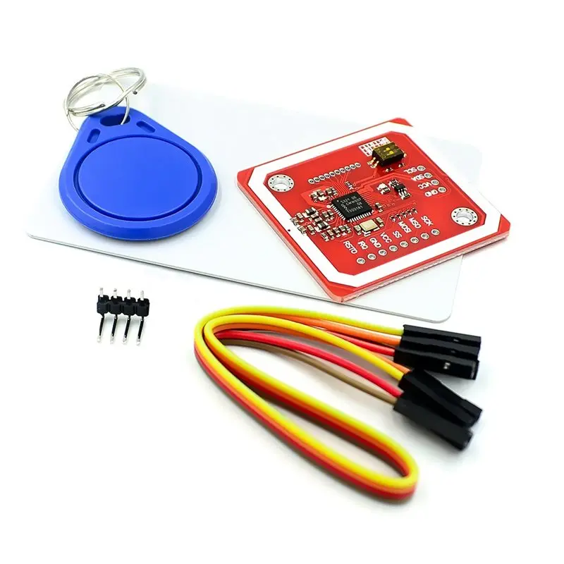 2세트 PN532 RFID 무선 모듈 V3 사용자 키트 리더/라이터 모드 IC S50 카드 PCB 안테나 I2C IIC SPI HSU-A86G