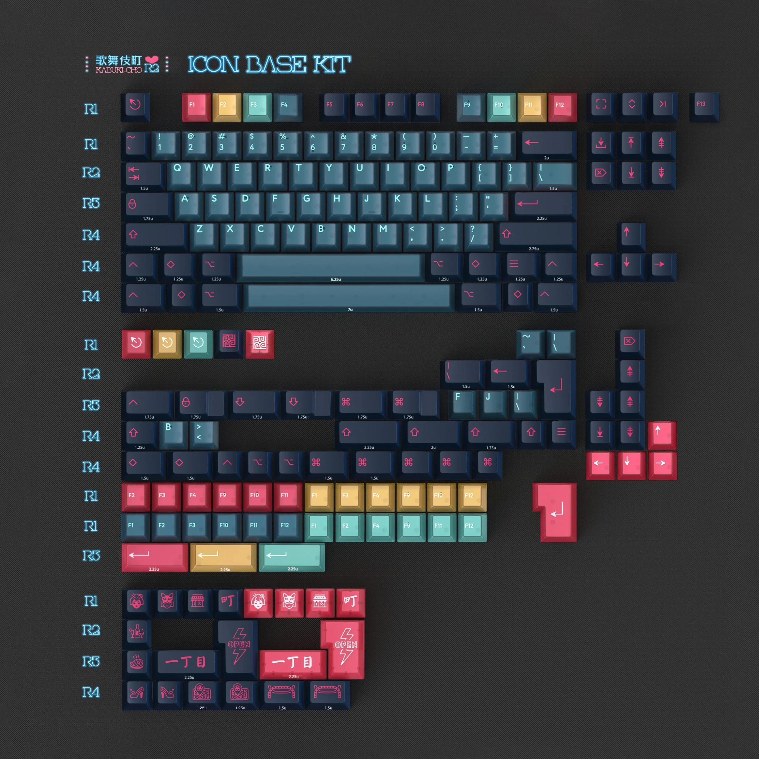 PBTFANS Erosion キーキャップセット BASE PBTfans Erosion – KBDfans® Mechanical Keyboards Store