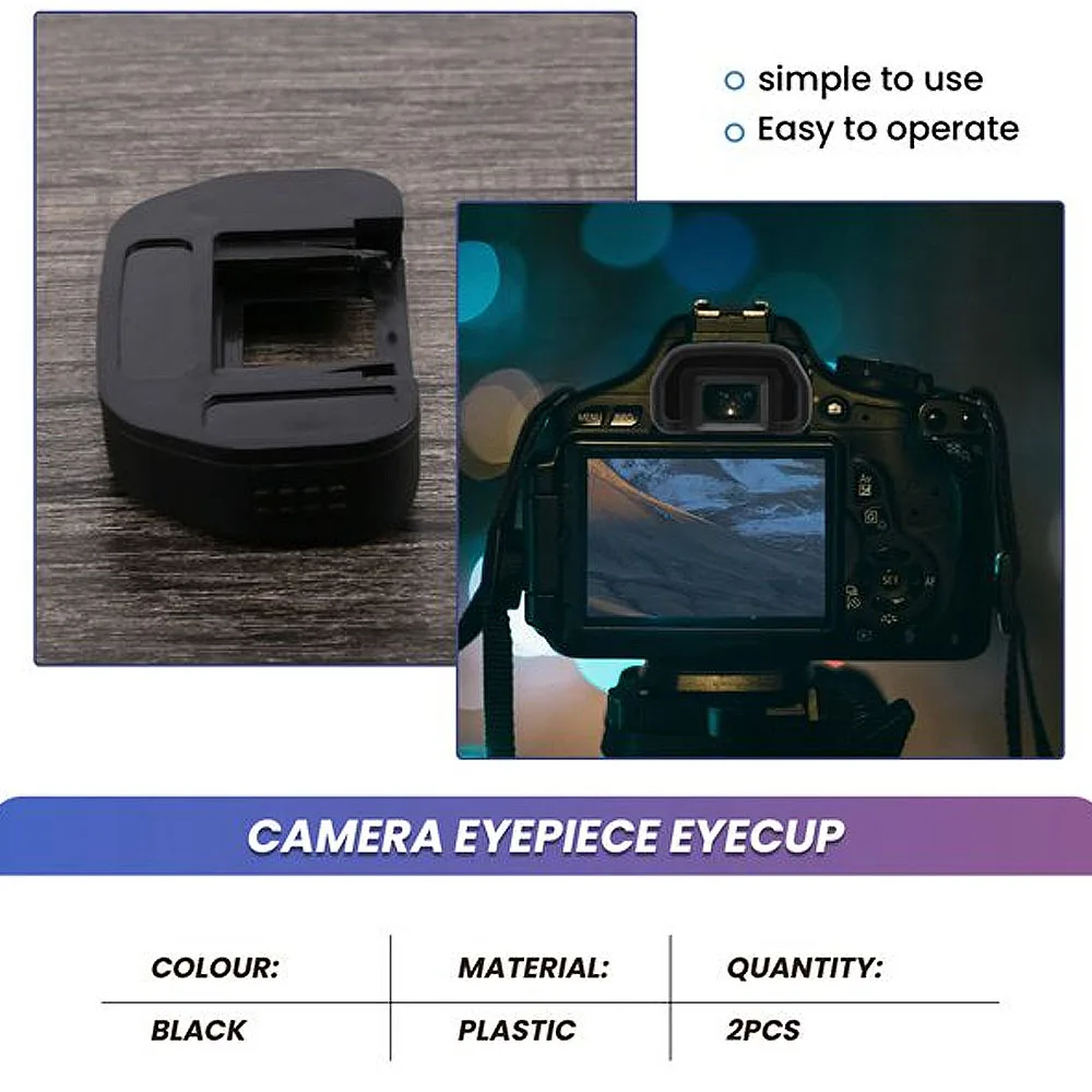 Camera Eyepiece Eyecup 18Mm Eb Replacement Viewfinder Protector Canon Eos 80D 70D 60D 77D 50D 5D 5D Mark Ii 6D 6D Mark Ii camera viewfinder accessories