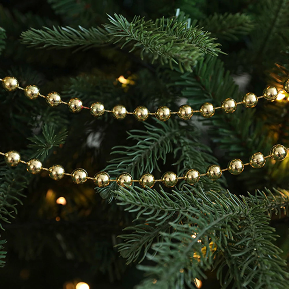 thumbnail image 1 of Guirnalda de cadena de cuentas de 5 m, adornos colgantes para árbol de Navidad, cadena de perlas artificiales, decoración para fiestas de bodas, 1 of 4