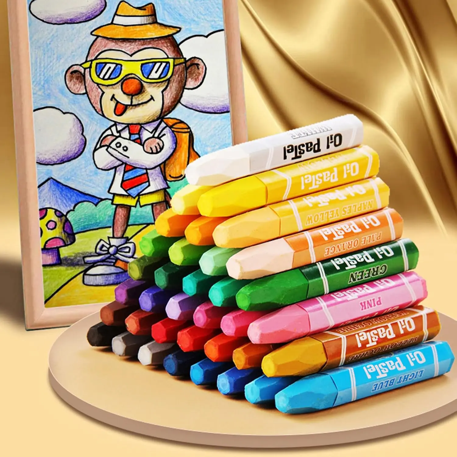 Colored Crayons 12/24/36 Colors Non Toxic Washable for Kids